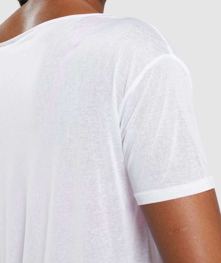 Gymshark Træning Oversized Top Hvid