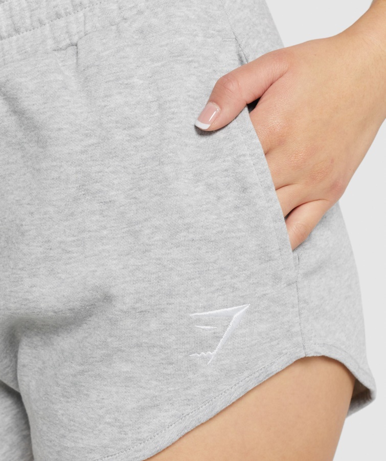 Gymshark Trænings Sweatshorts Lysegrå Mergel