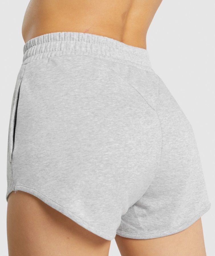 Gymshark Trænings Sweatshorts Lysegrå Mergel