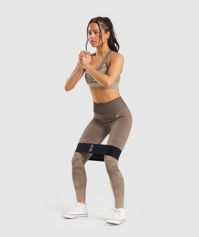 Gymshark Triangle-penny Brown Adapt Ombre Sømløse Leggings