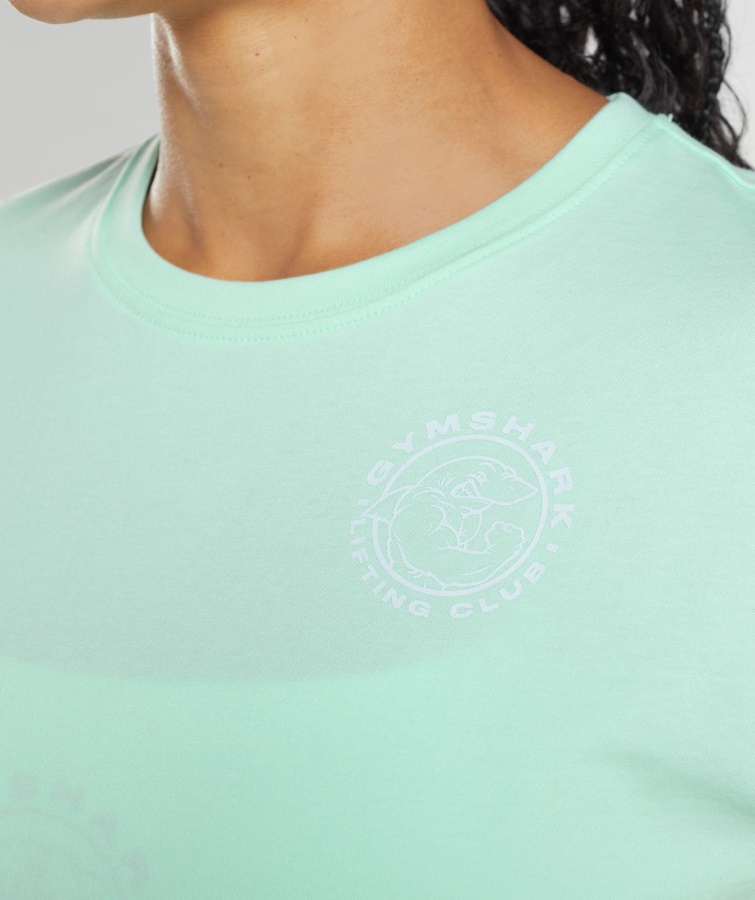 Gymshark Turboblå Legacy Crop Top