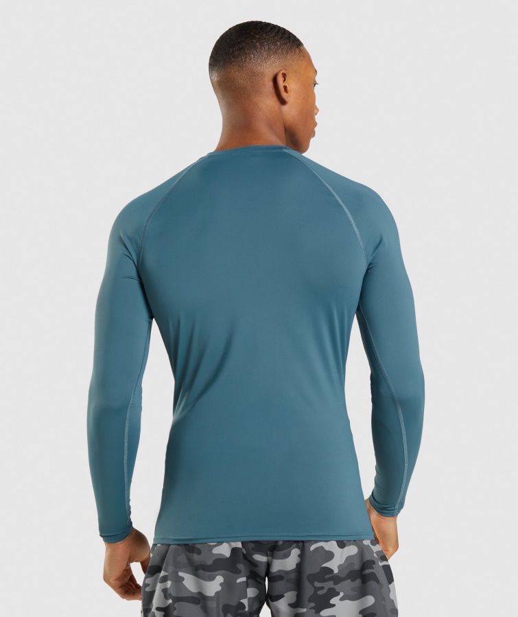 Gymshark Toskansk Blågrøn Element Baselayer Langærmet T-shirt