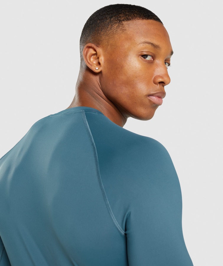 Gymshark Toskansk Blågrøn Element Baselayer Langærmet T-shirt