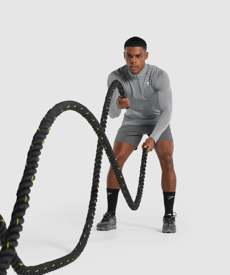 Gymshark Vital Light 1-4 Lynlås Kul Mergel