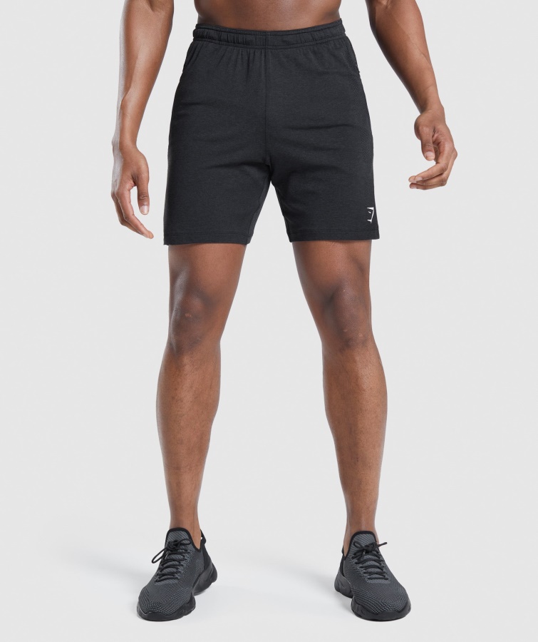 Gymshark Vital Light Shorts Sort Mergel