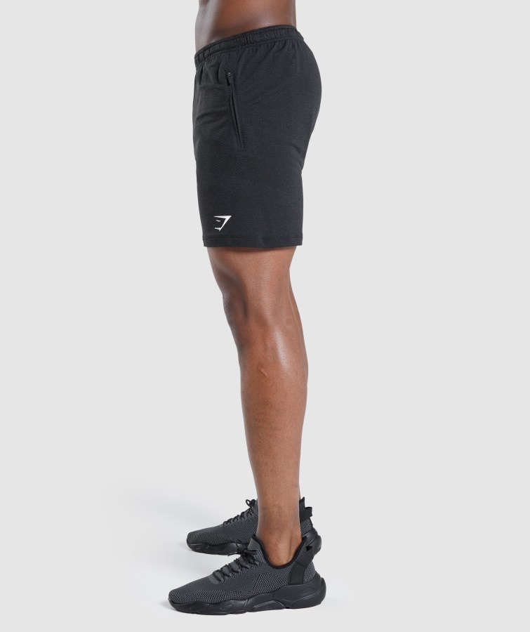 Gymshark Vital Light Shorts Sort Mergel