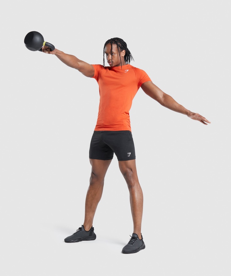 Gymshark Vital Light Shorts Sort Mergel