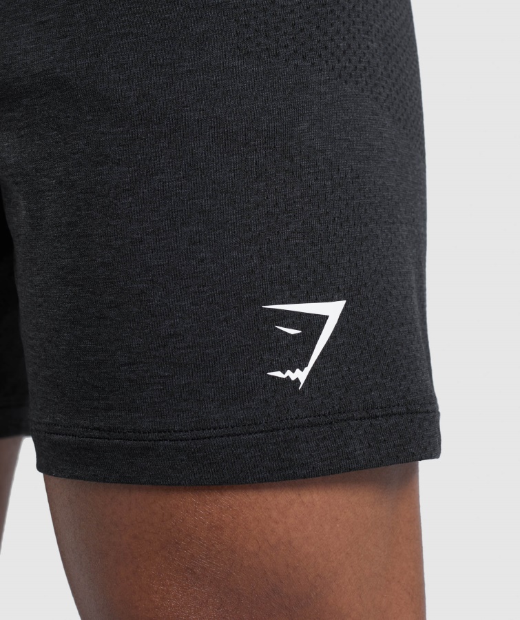 Gymshark Vital Light Shorts Sort Mergel