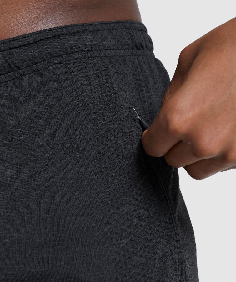 Gymshark Vital Light Shorts Sort Mergel