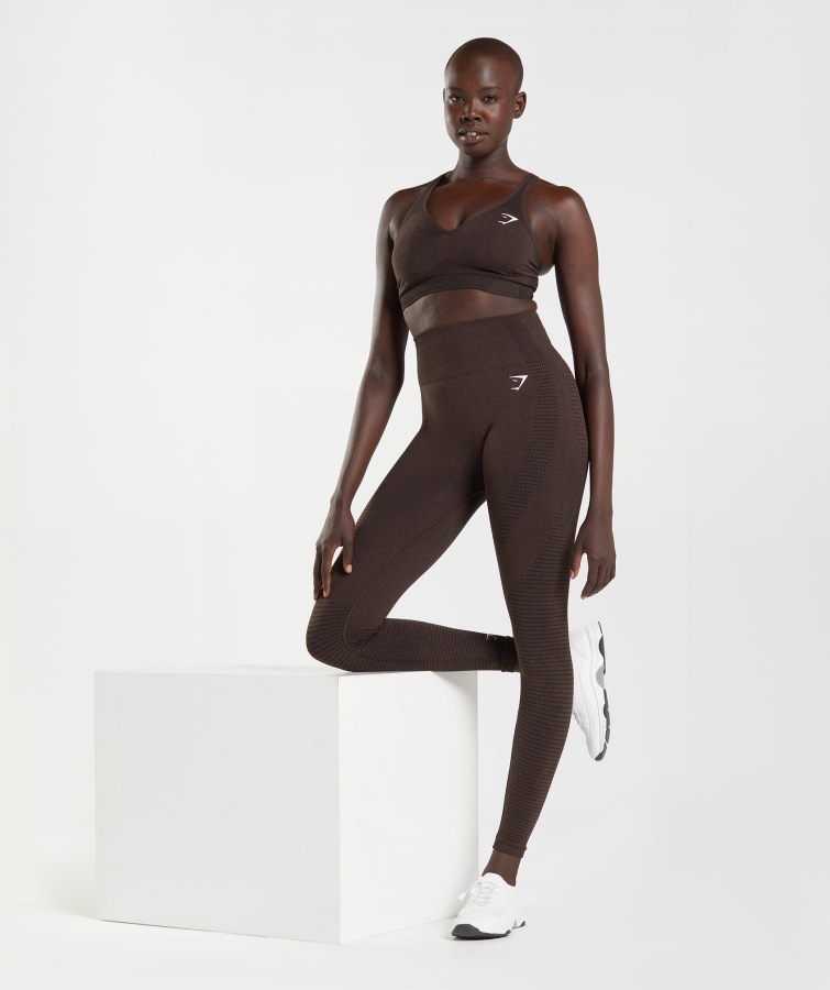 Gymshark Vital Seamless 2.0 Leggings Cherry Brown Mergel
