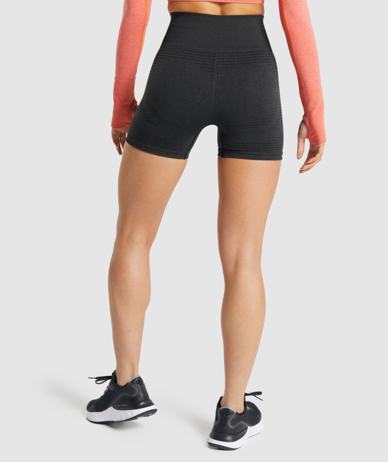 Gymshark Vital Sømløse 2.0 Shorts Sort Mergel