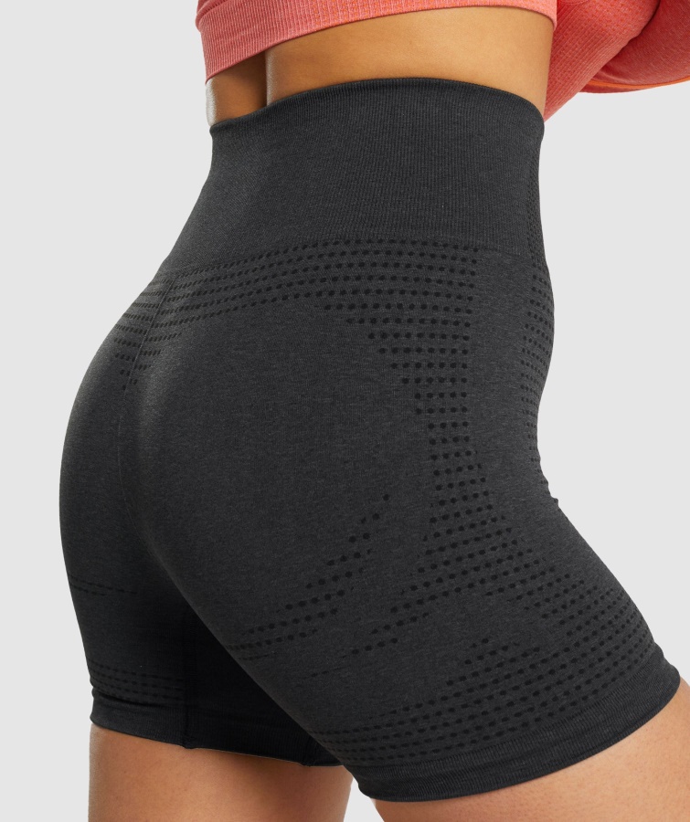 Gymshark Vital Sømløse 2.0 Shorts Sort Mergel