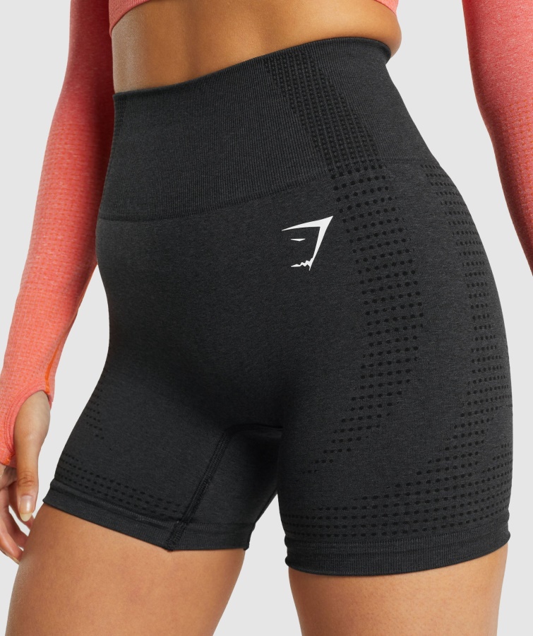 Gymshark Vital Sømløse 2.0 Shorts Sort Mergel