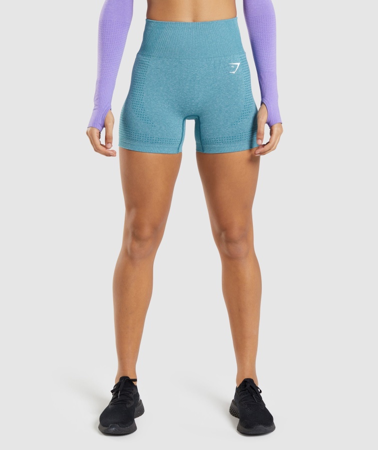 Gymshark Vital Seamless 2.0 Shorts Tahoe Teal Marl