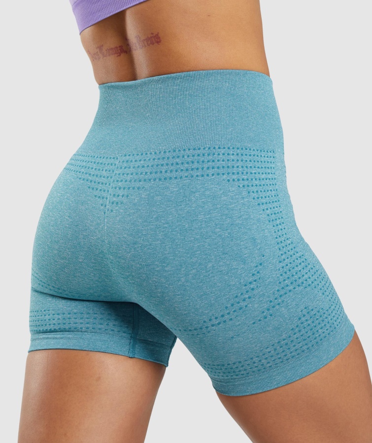 Gymshark Vital Seamless 2.0 Shorts Tahoe Teal Marl