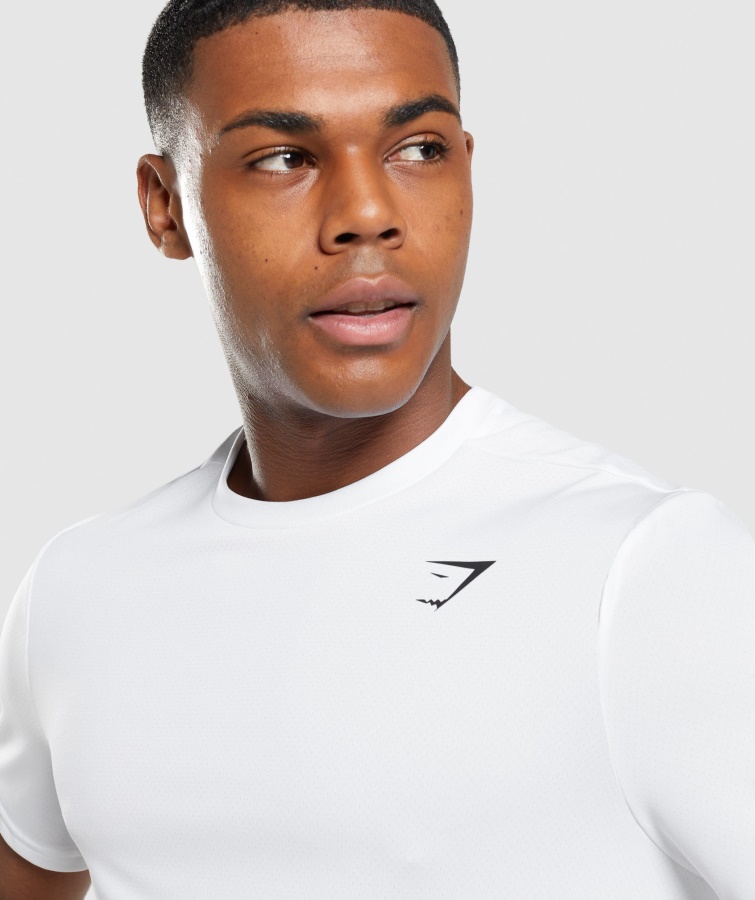 Gymshark Hvid T-shirt Med Normal Pasform