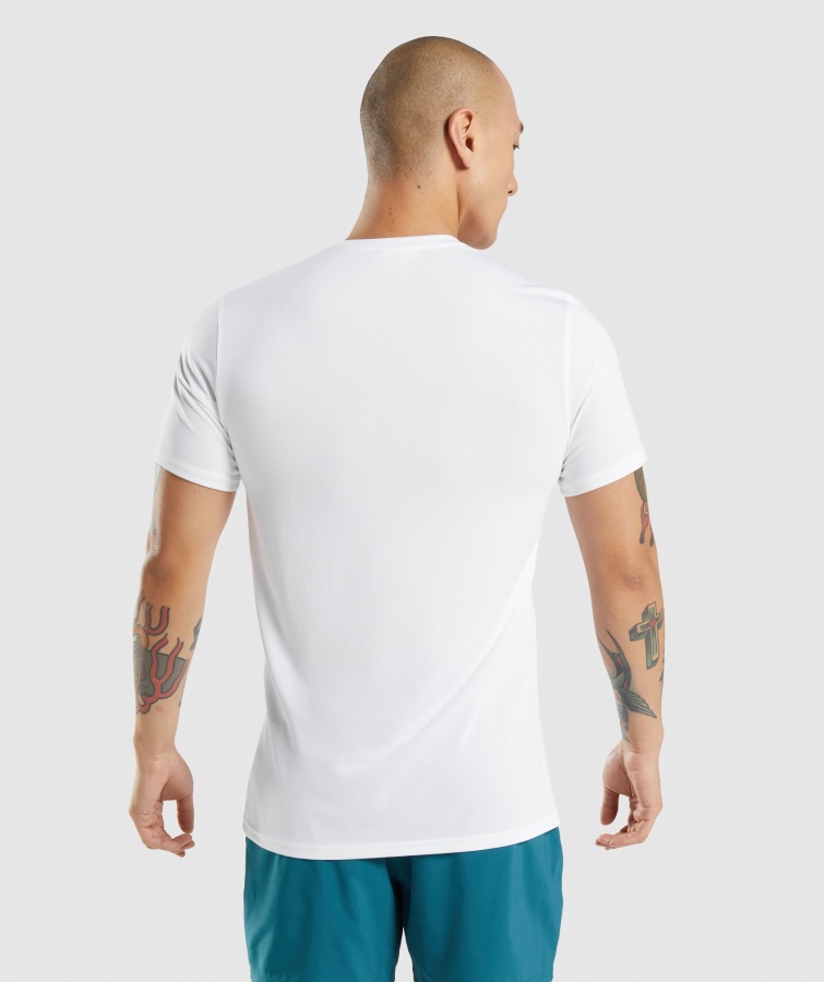 Gymshark Hvid Ankomst T-shirt