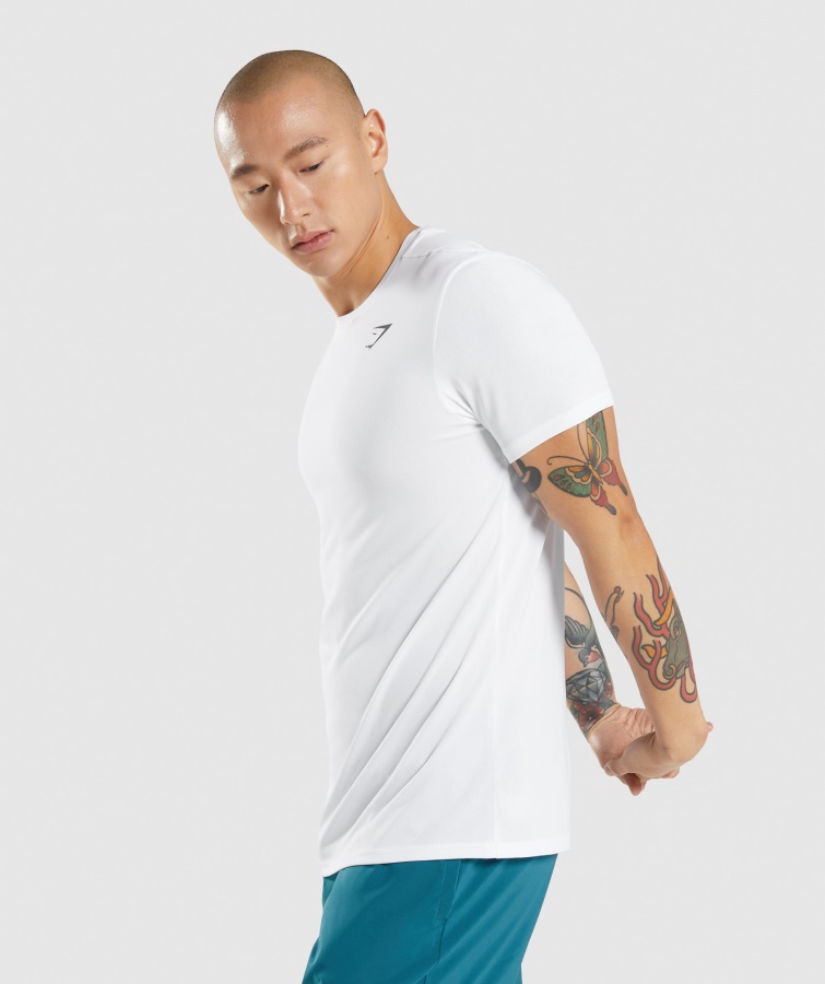 Gymshark Hvid Ankomst T-shirt