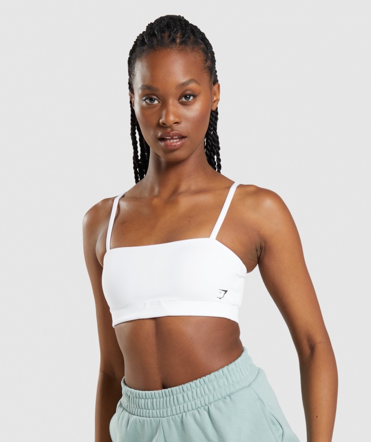 Gymshark Hvid Bandeau Sports Bh