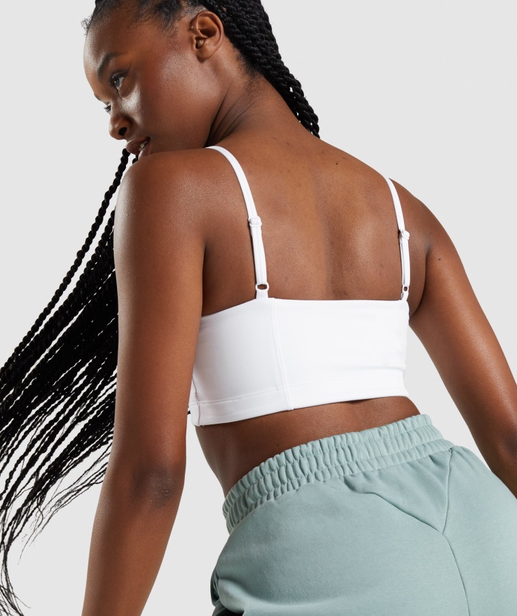 Gymshark Hvid Bandeau Sports Bh