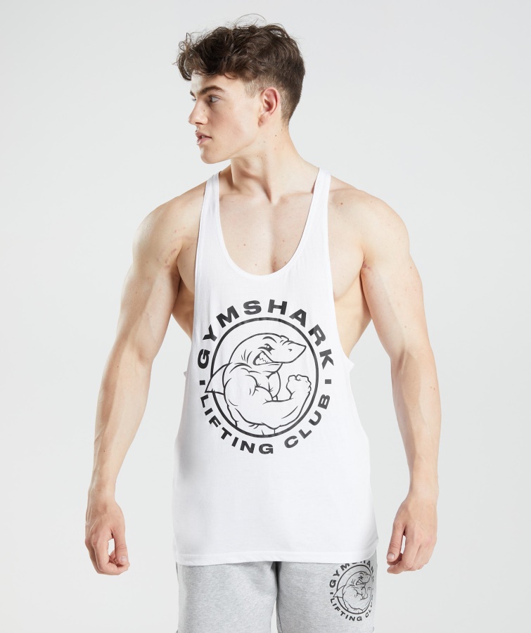 Gymshark Hvid Legacy Stringer
