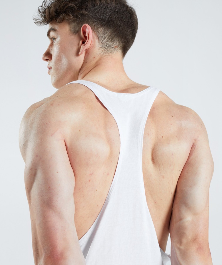 Gymshark Hvid Legacy Stringer