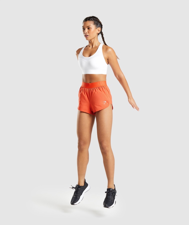 Gymshark Hvid Sports-bh Med åben Ryg