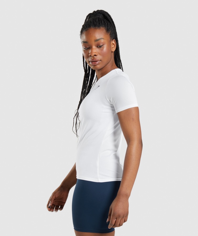 Gymshark Hvid Trænings T-shirt