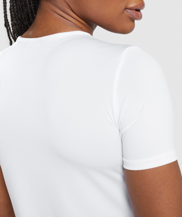 Gymshark Hvid Trænings T-shirt