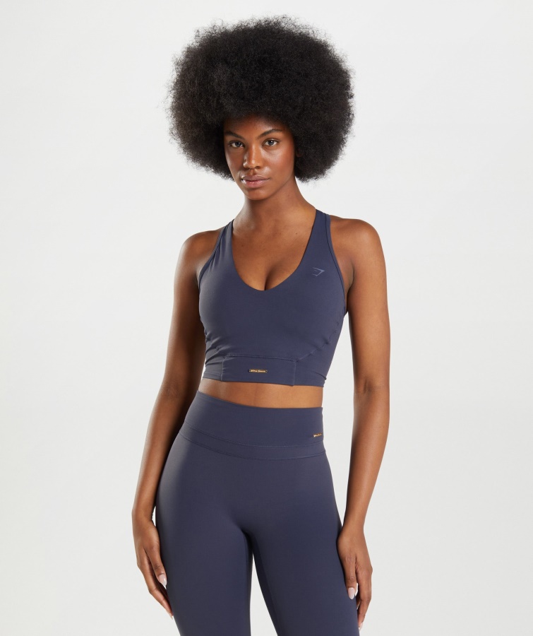 Gymshark Whitney Crop Tank Indigo Navy