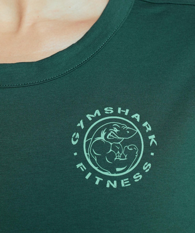 ældre Grafisk T-shirt Mørkegrøn Gymshark