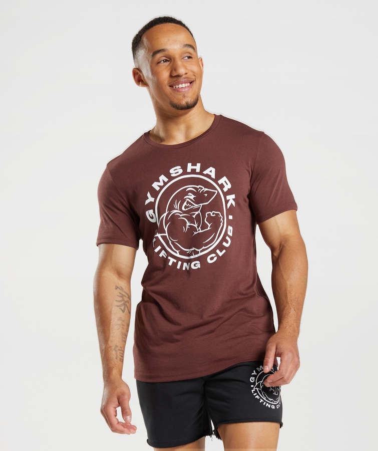 ældre T-shirt Kirsebærbrun Gymshark