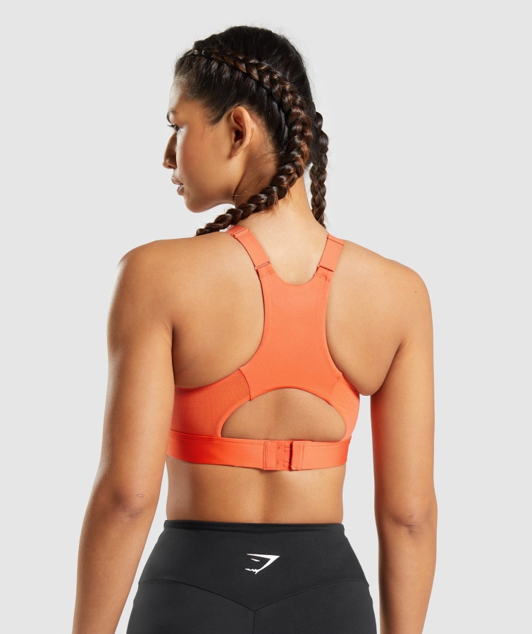 Mesh Halsudskæring 2.0 Sports-bh Papaya Orange Gymshark