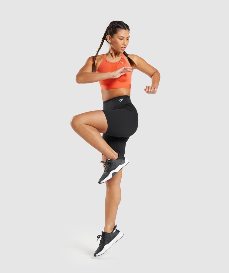 Mesh Halsudskæring 2.0 Sports-bh Papaya Orange Gymshark