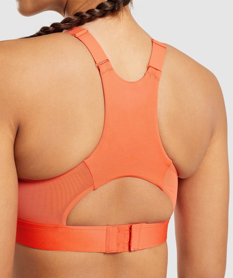Mesh Halsudskæring 2.0 Sports-bh Papaya Orange Gymshark