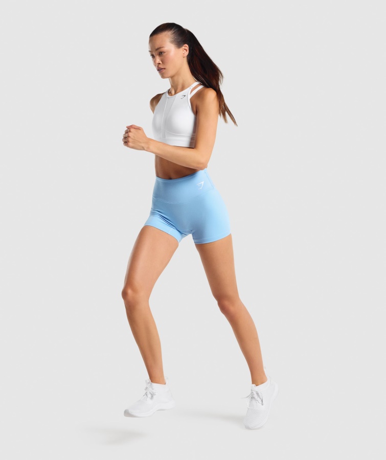 Mesh Halsudskæring Sports-bh Hvid Gymshark