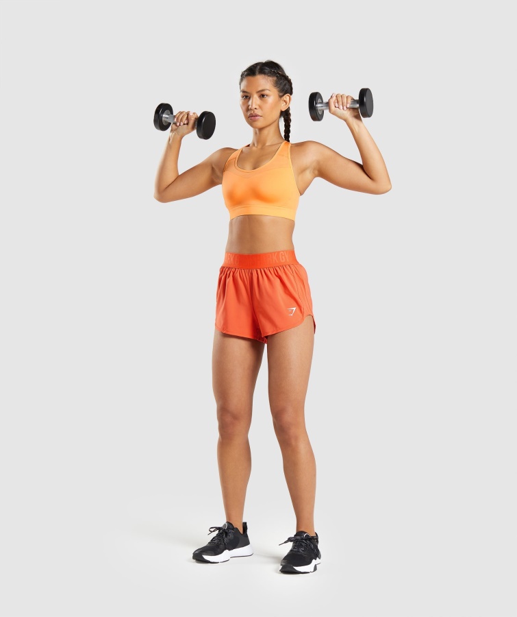 åben Ryg Sports-bh Abrikos Orange Gymshark