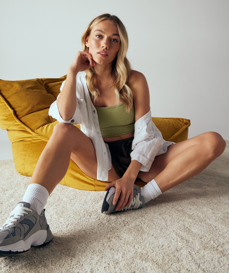 Pause Sømløs Bralette Griffin Green Gymshark