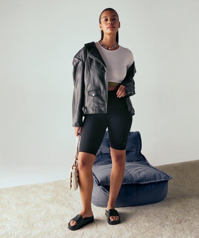 Pause Sømløse Cykelshorts Sort Gymshark