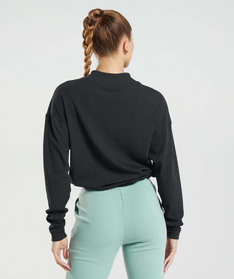 Pause Lynlåsjakke Sort Gymshark