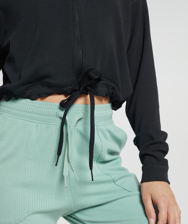 Pause Lynlåsjakke Sort Gymshark