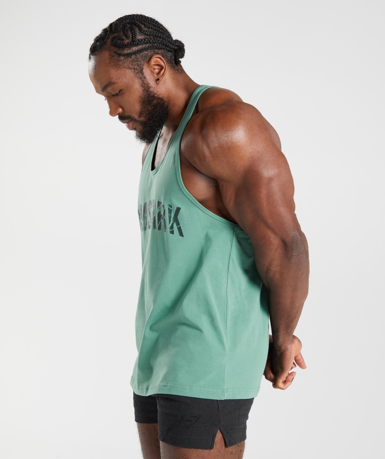 Power Stringer Alpine Green Gymshark