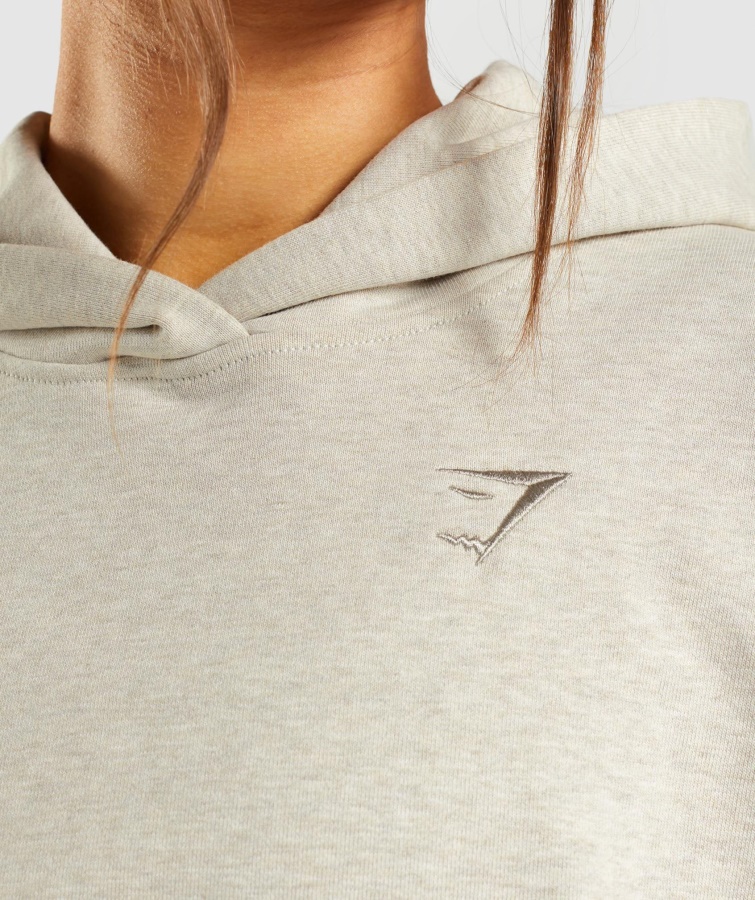 Hviledag Sweats Hættetrøje Beige Marl Gymshark