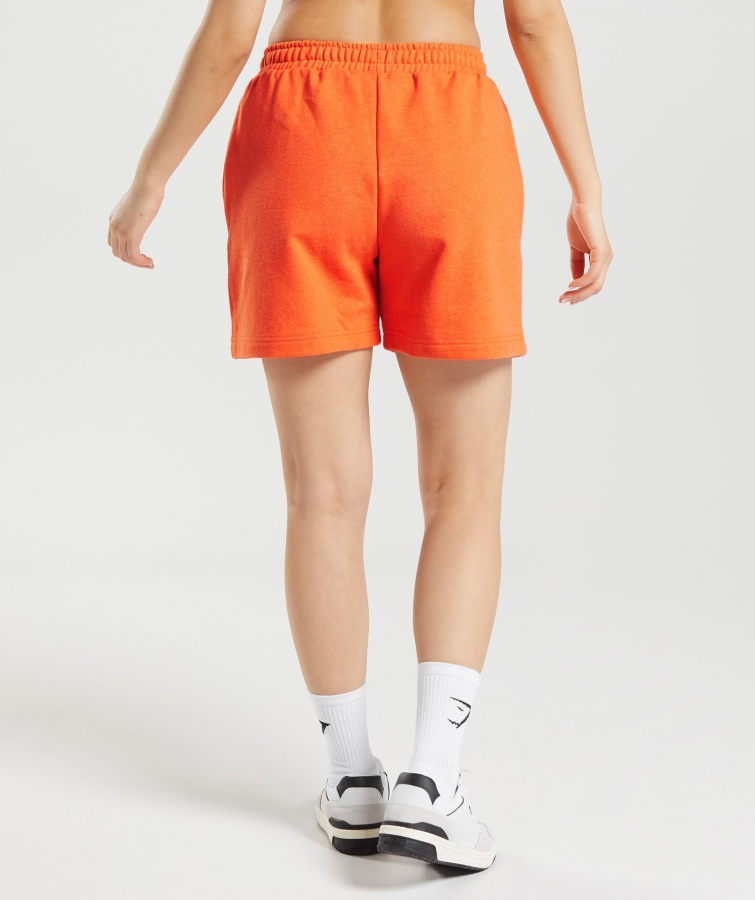 Hviledag Sweats Shorts Blaze Orange Marl Gymshark