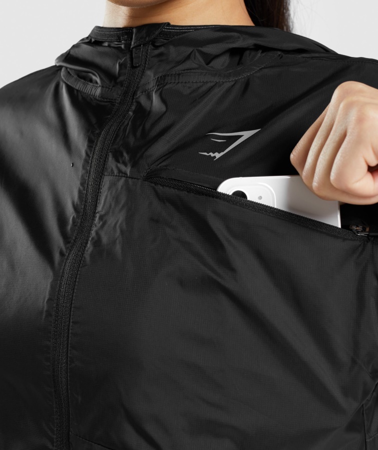 Speed Windbreaker Sort Gymshark