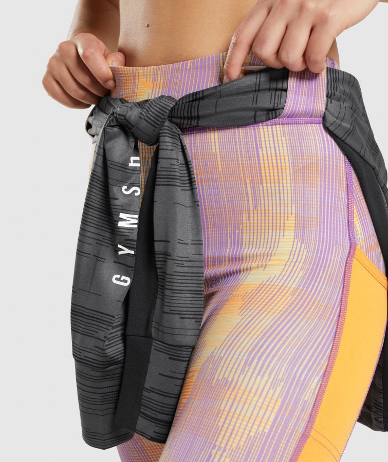 Sport Leggings Orange Print Gymshark