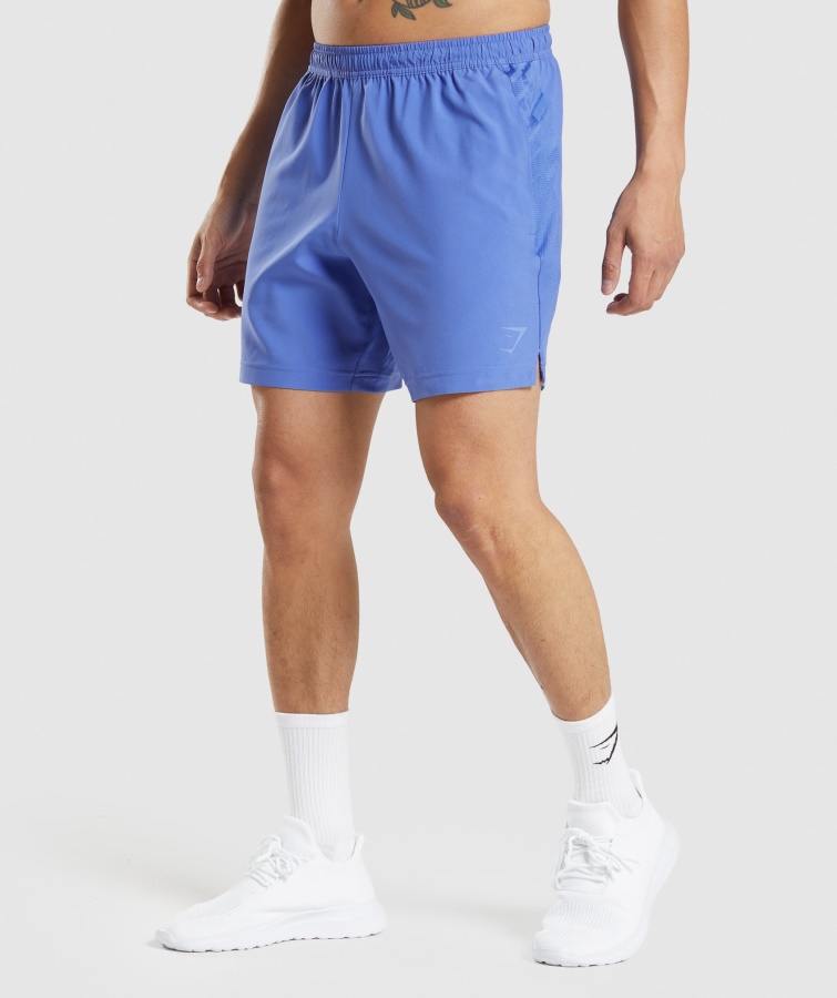 Sport Stripe 7" Shortsbane Blå Gymshark