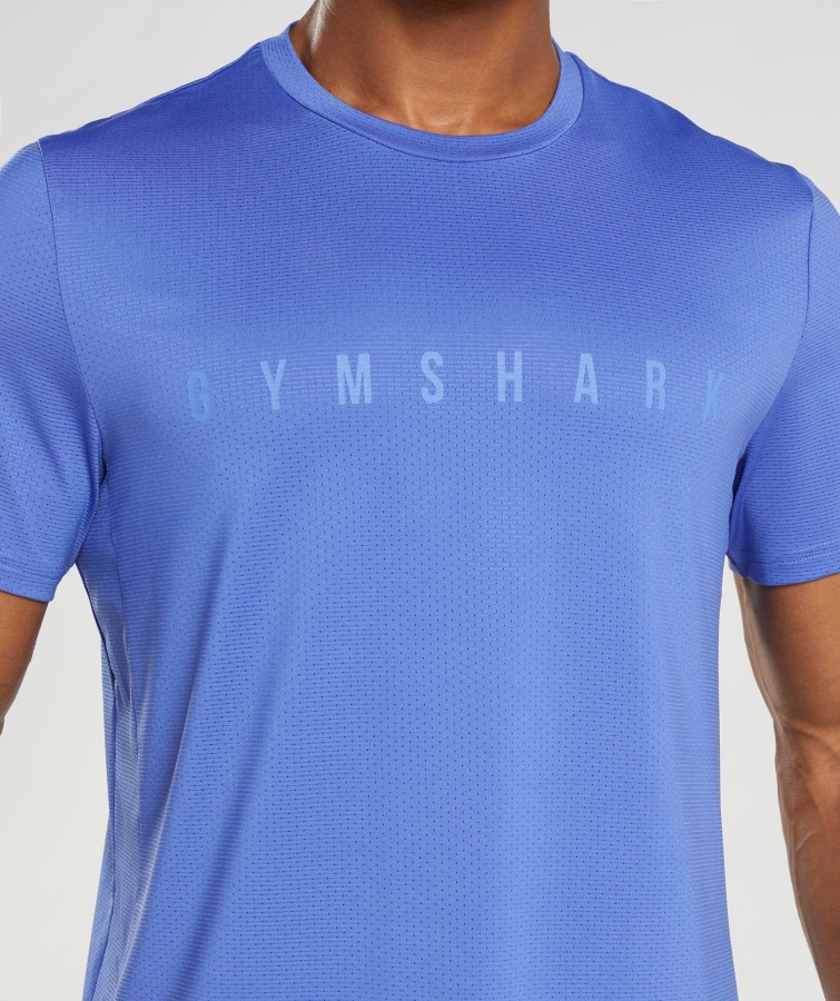Sportsstribet T-shirt Domstol Blå Gymshark