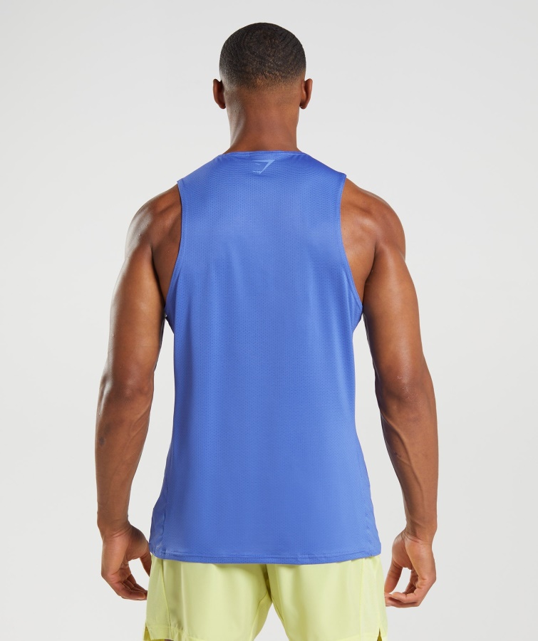 Sport Stripe Tank Domstol Blå Gymshark