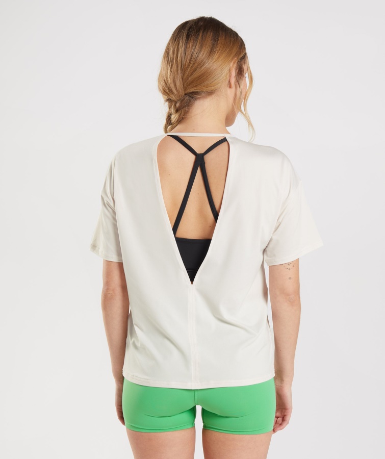 Studio T-shirt Coconut White Gymshark